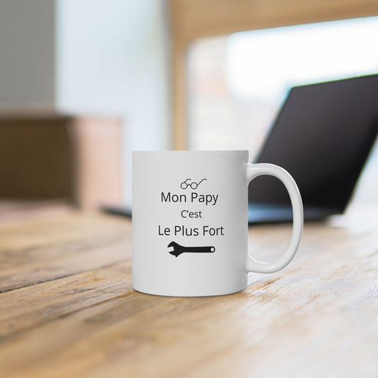 Mug Mon Papy C'est Le Plus Fort